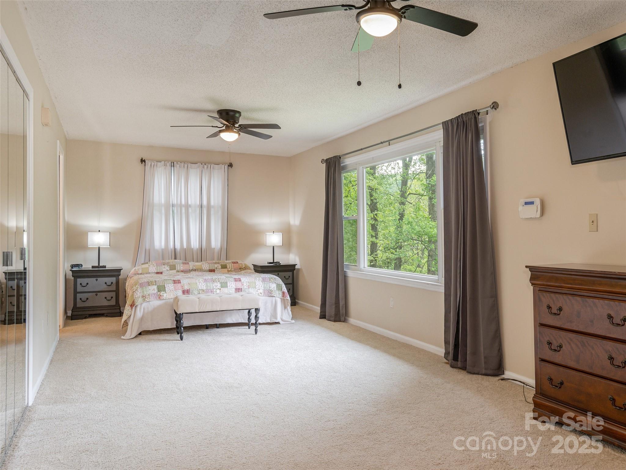 61 West Lake View Road Hendersonville, NC 28739 - Photo 19 of 37 a living room with furniture and a flat screen tv