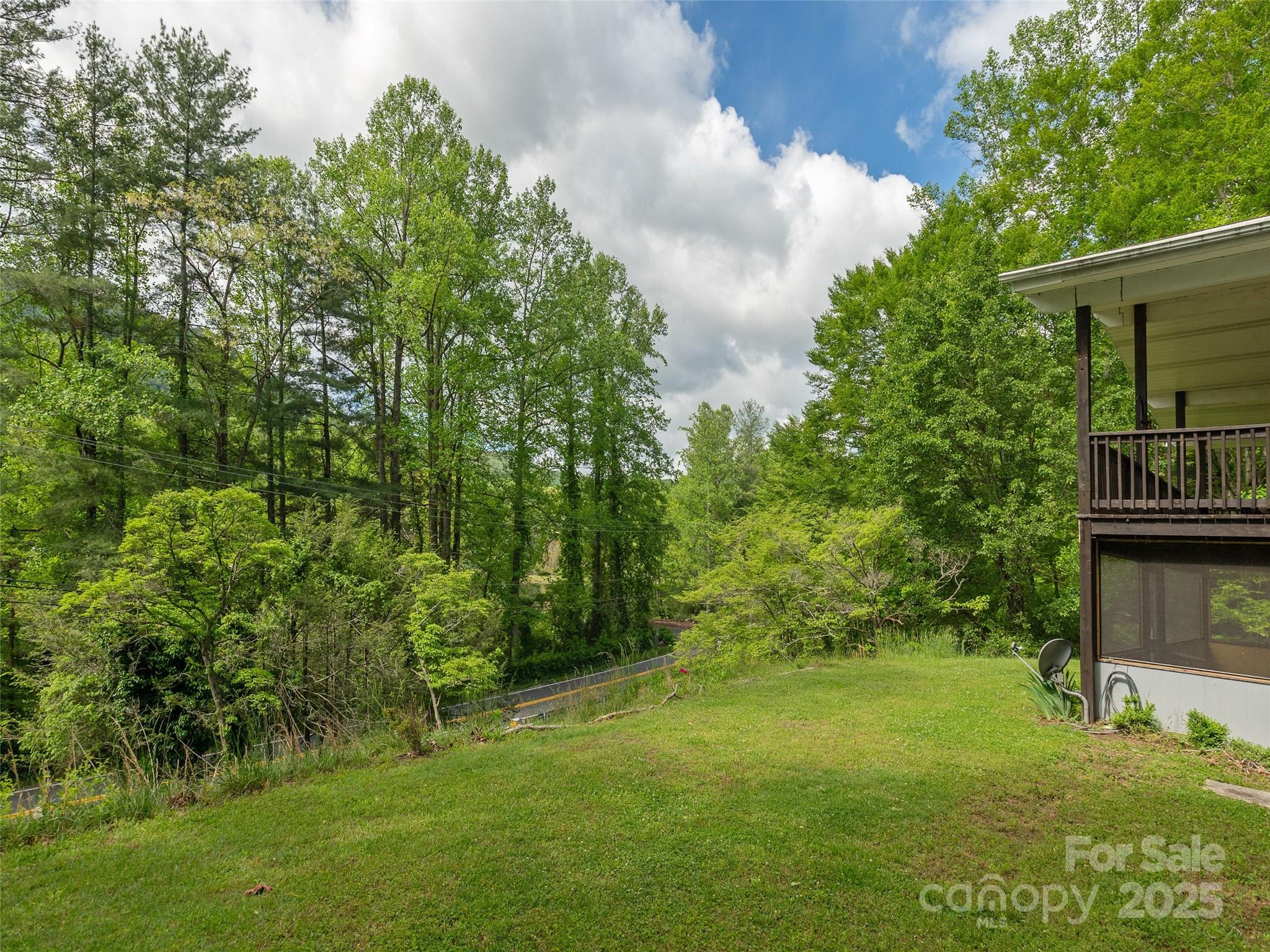 61 West Lake View Road Hendersonville, NC 28739 - Photo 33 of 37 a backyard of a house with lots of green space