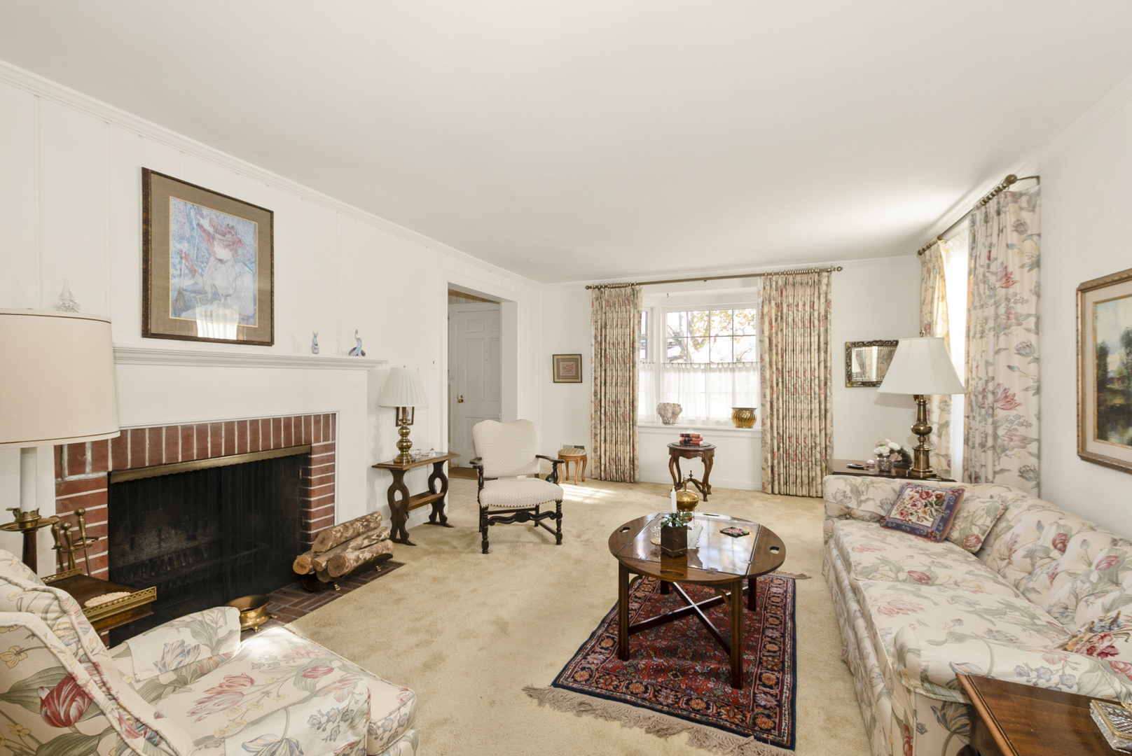802 Argyle Avenue Flossmoor, IL 60422 - Photo 2 of 15 a living room with furniture a window and a fireplace