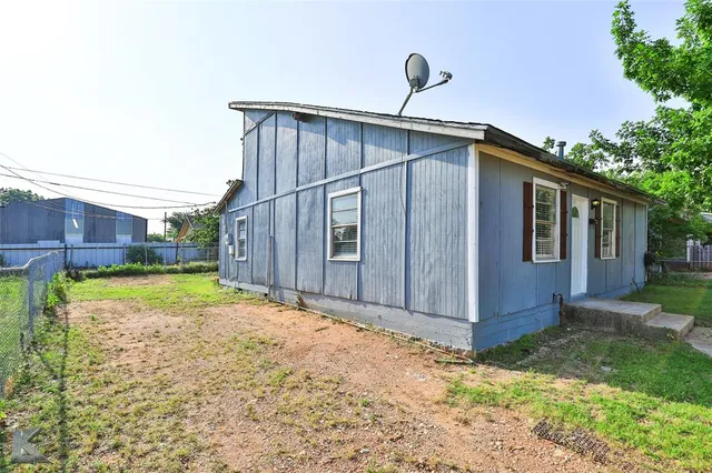 a backyard of a house