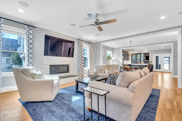 a view of a bathroom from a door