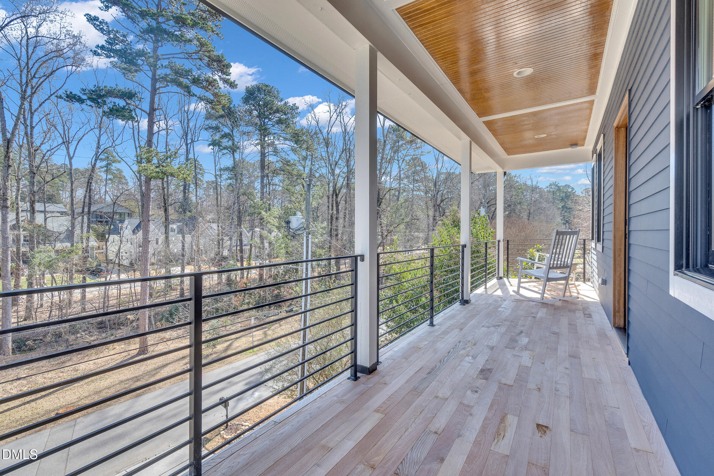 1433 Nottingham Road Raleigh, NC 27607 - Photo 33 of 55 a view of a balcony with wooden floor