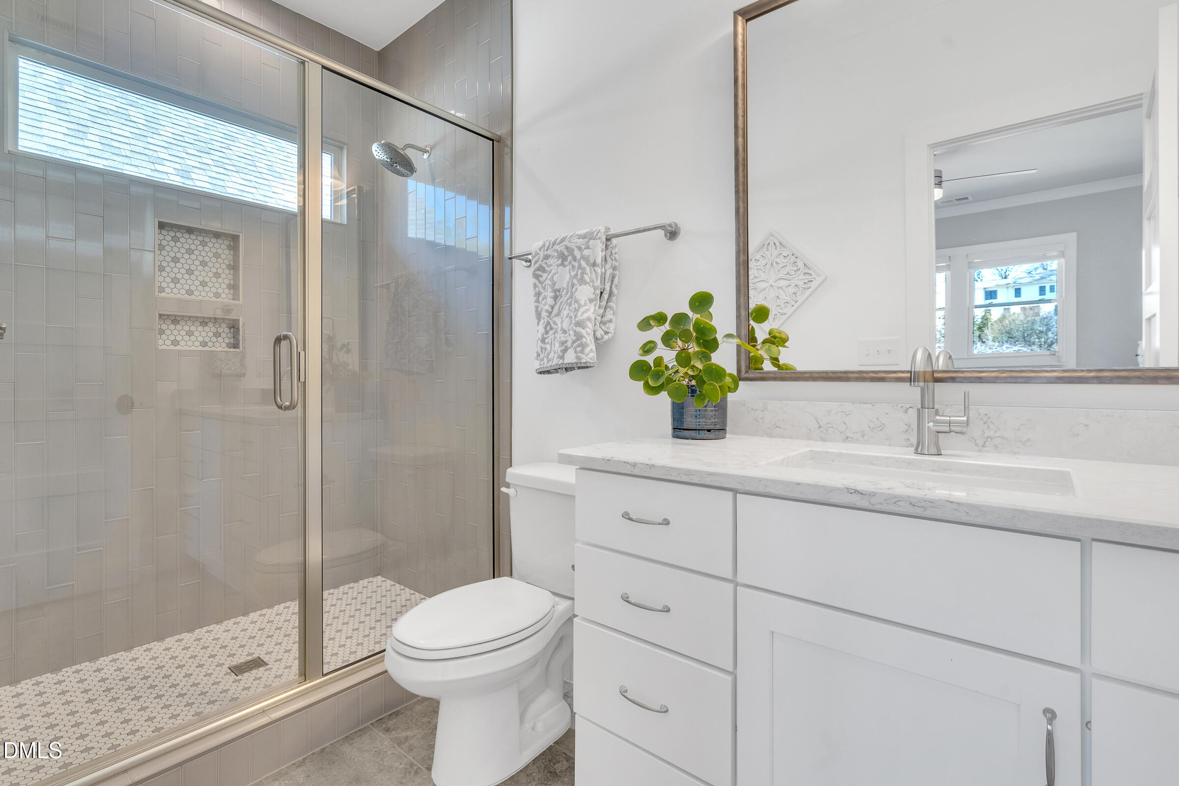1433 Nottingham Road Raleigh, NC 27607 - Photo 45 of 55 a bathroom with a sink toilet and shower