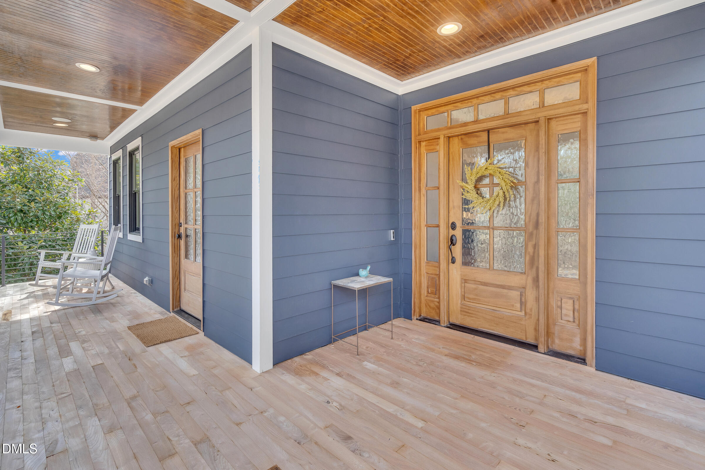 1433 Nottingham Road Raleigh, NC 27607 - Photo 5 of 55 a view of a porch with wooden floor and outer view