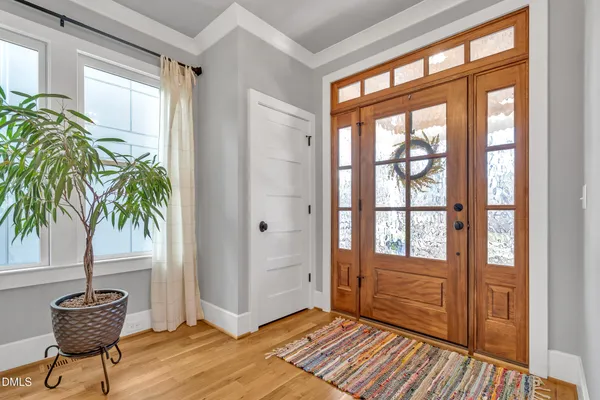 a view of livingroom with furniture and wooden floor