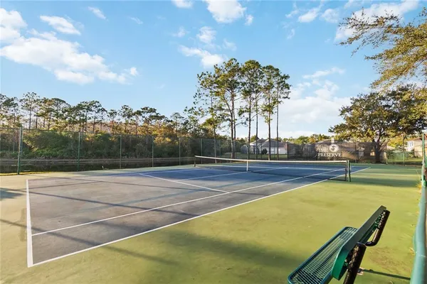 a view of a tennis court