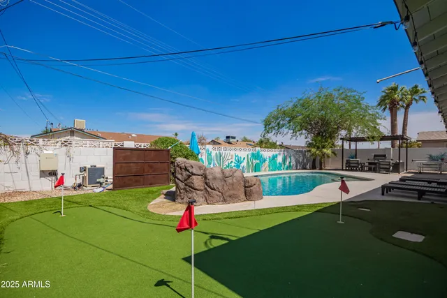 a view of a swimming pool
