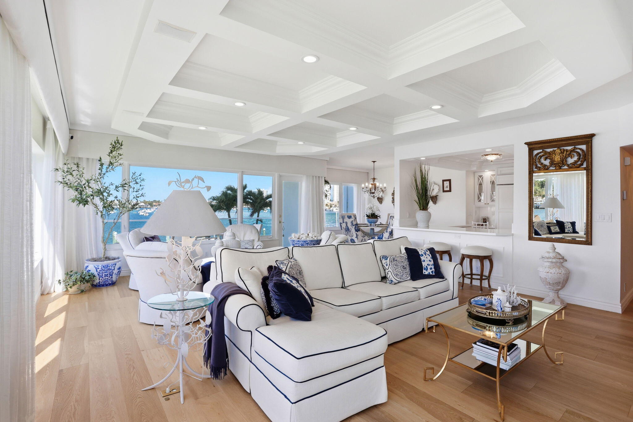 701 East Camino Real, Unit 2J Boca Raton, FL 33432 - Photo 7 of 51 a living room with furniture and a large window