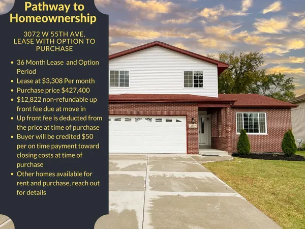 $3,308 | 3072 West 55th Avenue, Merrillville, IN 46410