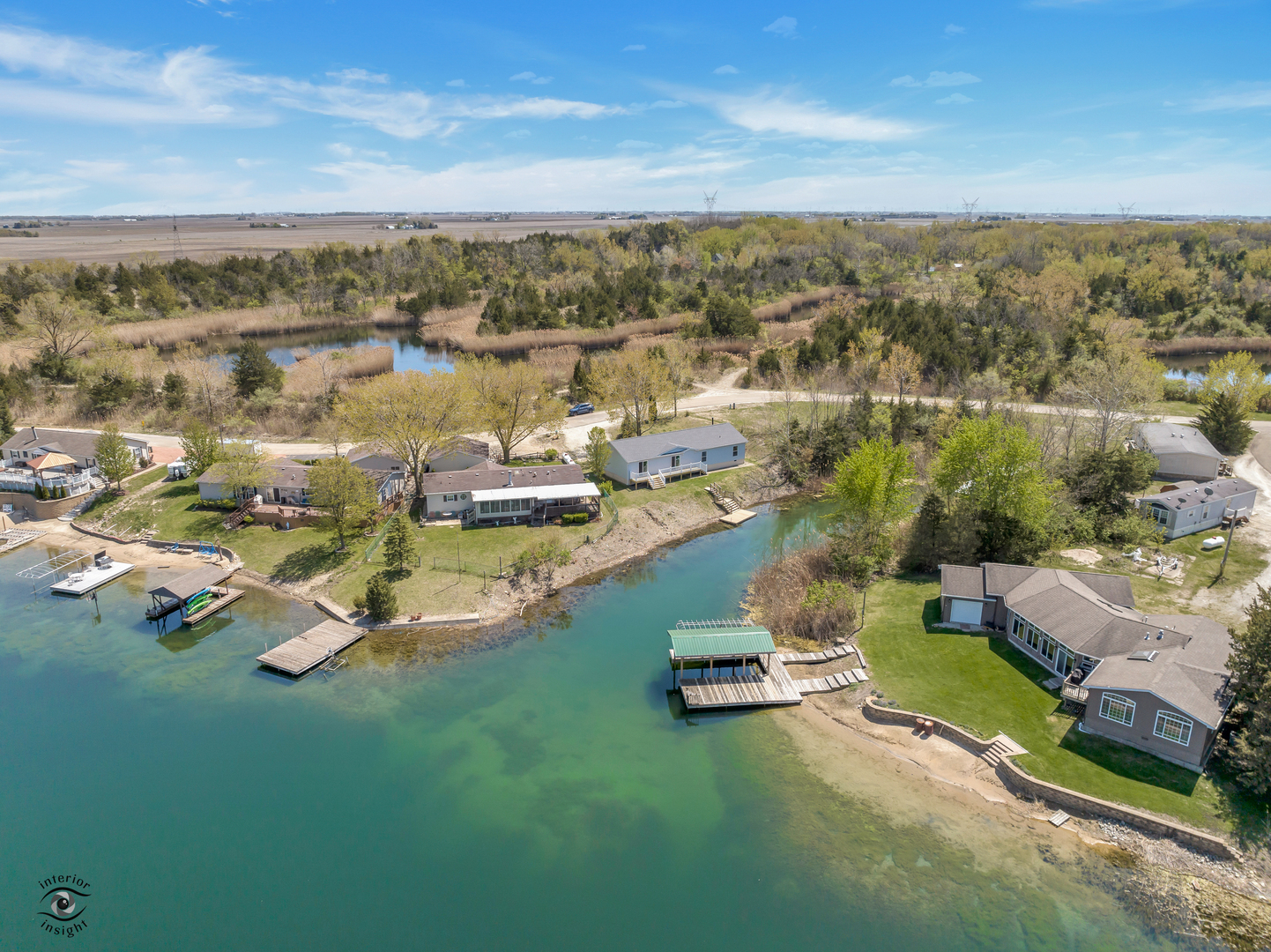 18530 West 3000N Road Reddick, IL 60961 - Photo 6 of 40 a view of a lake with a city