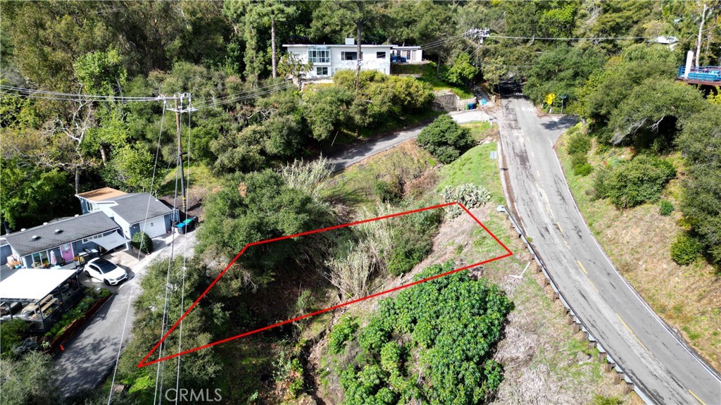 0 Cave Way Topanga, CA 90290 - Photo 5 of 14 an aerial view of residential house with outdoor space and trees all around