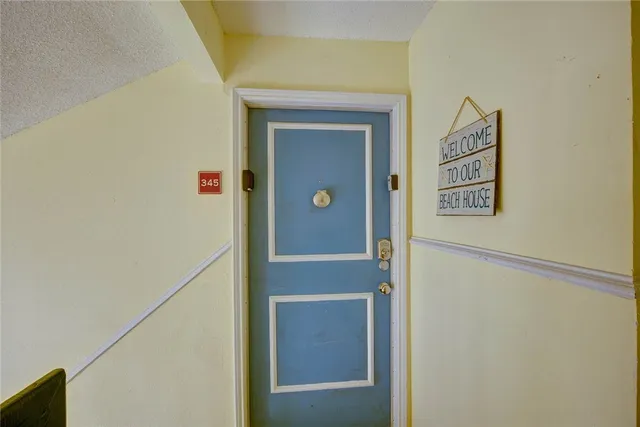 a view of front door