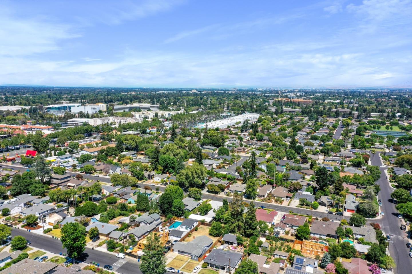 1205 Fewtrell Drive Campbell, CA 95008 - Photo 50 of 52 an aerial view of a city with lots of residential buildings