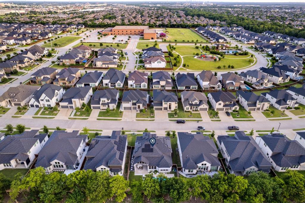 892 Panorama Drive Allen, TX 75013 - Photo 39 of 40 an aerial view of residential house with swimming pool and outdoor space