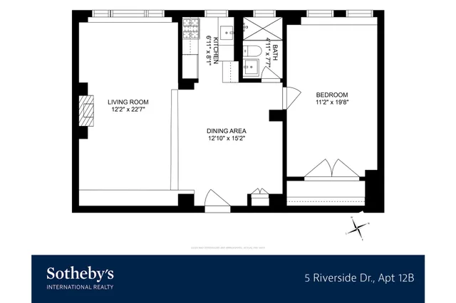 $1,290,000 | 5 Riverside Drive, Unit 12B | Upper West Side