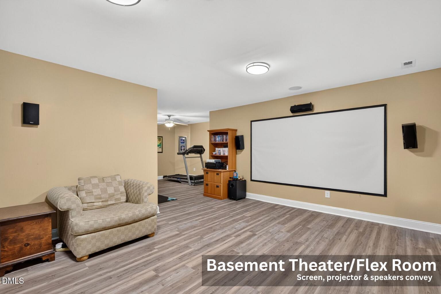 516 Deacon Ridge Street Wake Forest, NC 27587 - Photo 10 of 94 Basement Theater/Flex Room