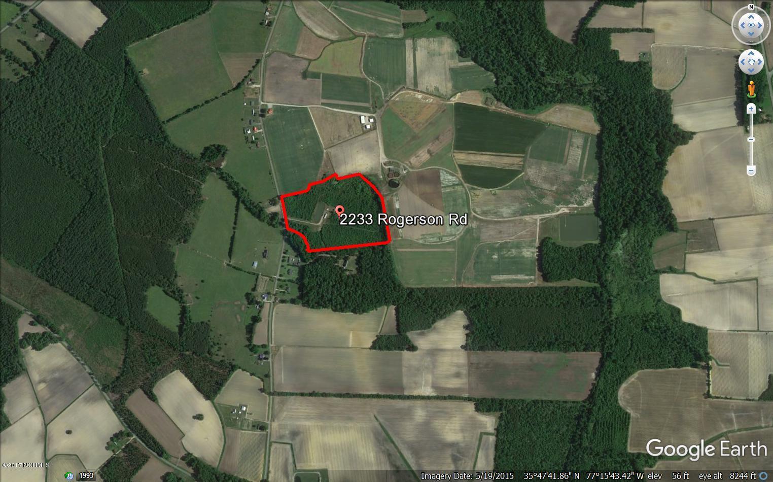 2233 Rogerson Road Robersonville, NC 27871 - Photo 2 of 2 Google Map Zoomed Out
