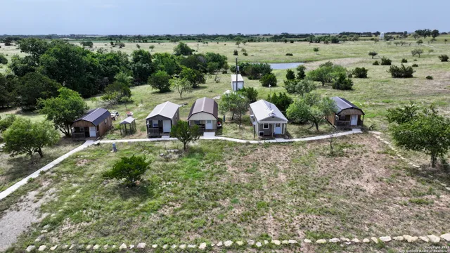 a view of a lush green field