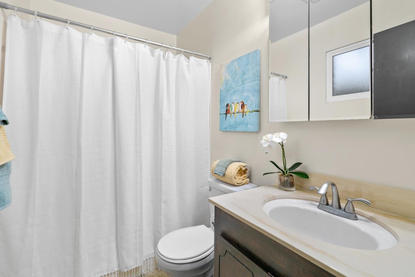 314 Hames Road Watsonville, CA 95076 - Photo 26 of 32 a bathroom with a sink a toilet and a mirror