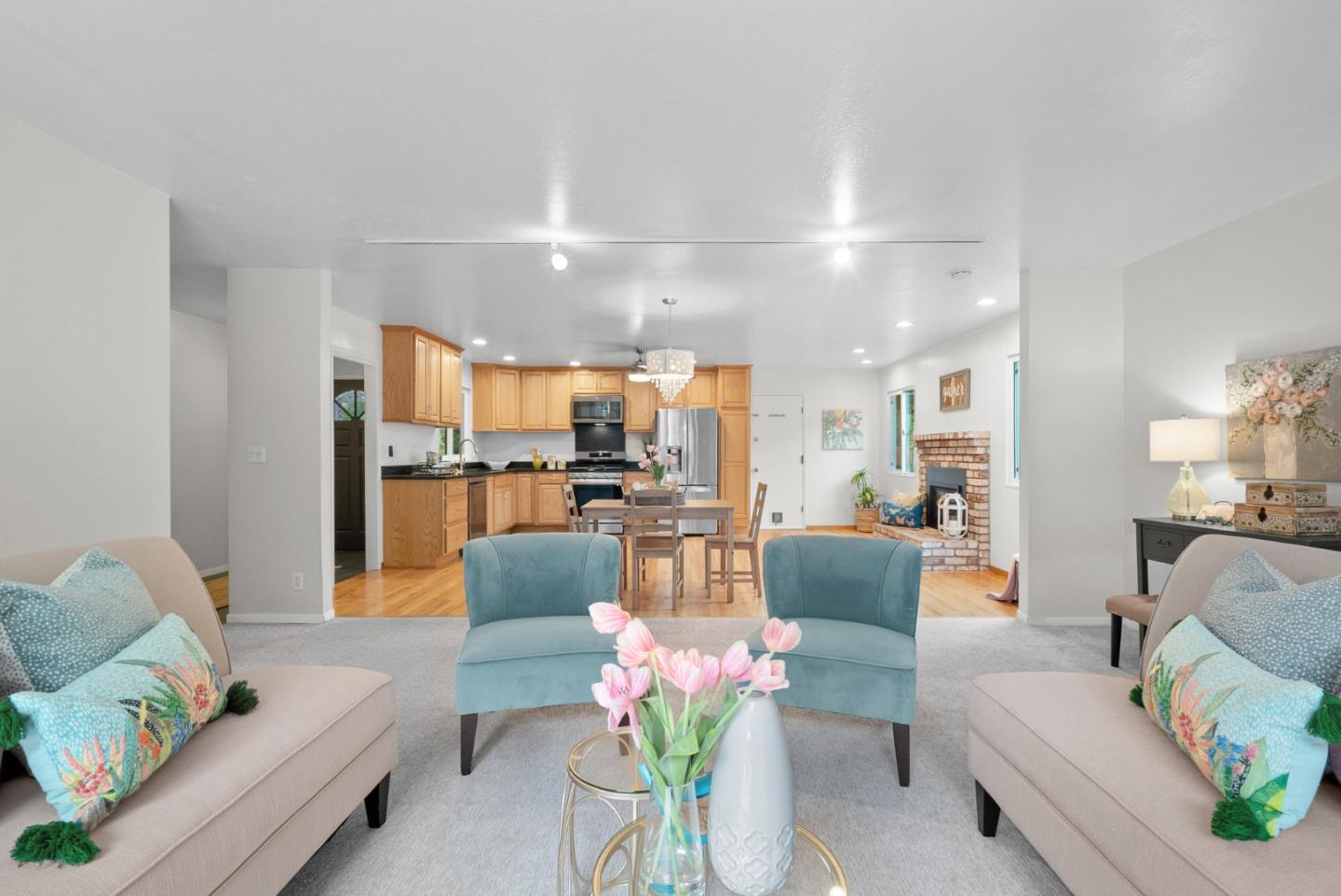 314 Hames Road Watsonville, CA 95076 - Photo 7 of 32 a living room with furniture and a view of kitchen