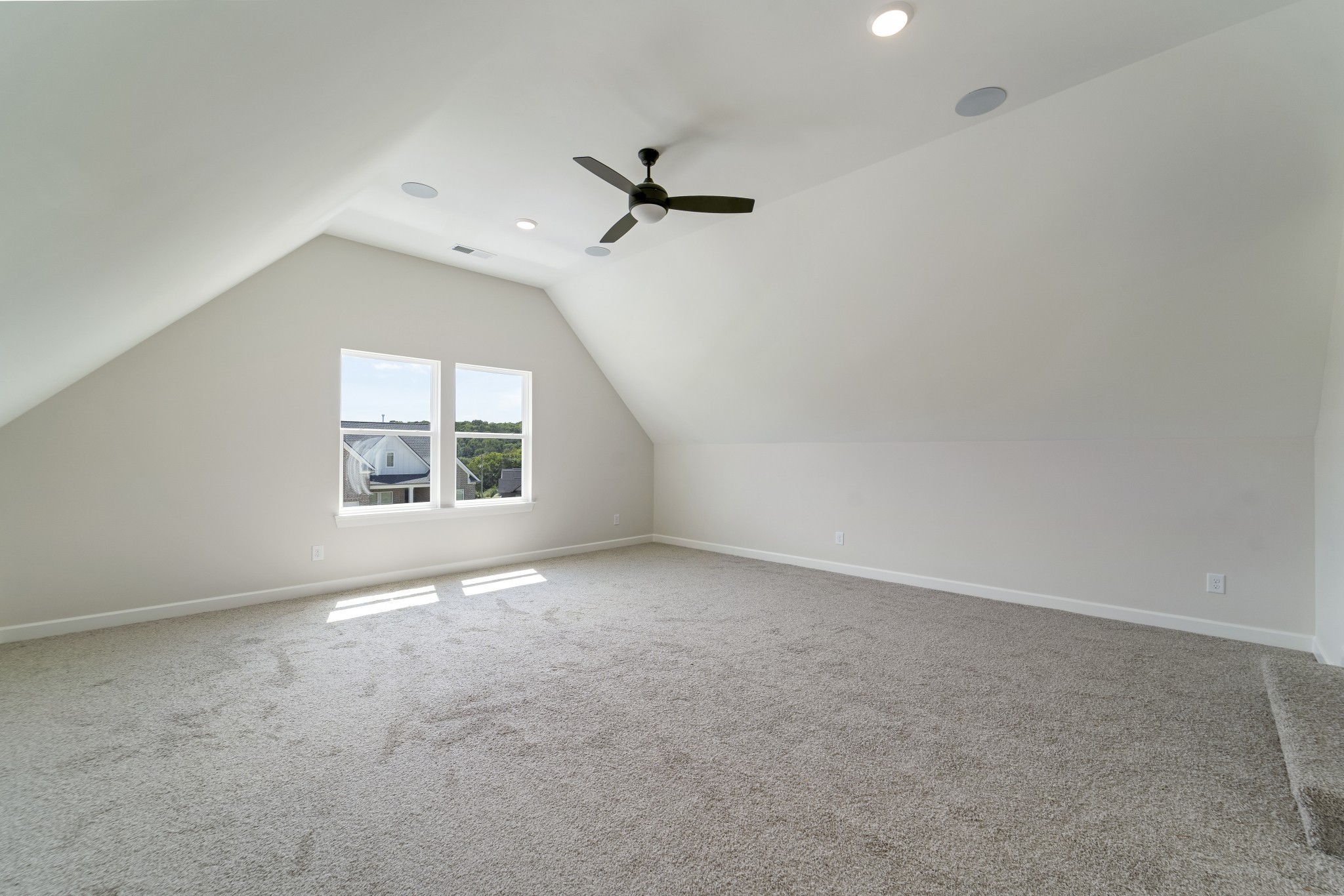 3005 Fanshaw Road Smyrna, TN 37167 - Photo 32 of 40 an empty room with windows and chandelier fan