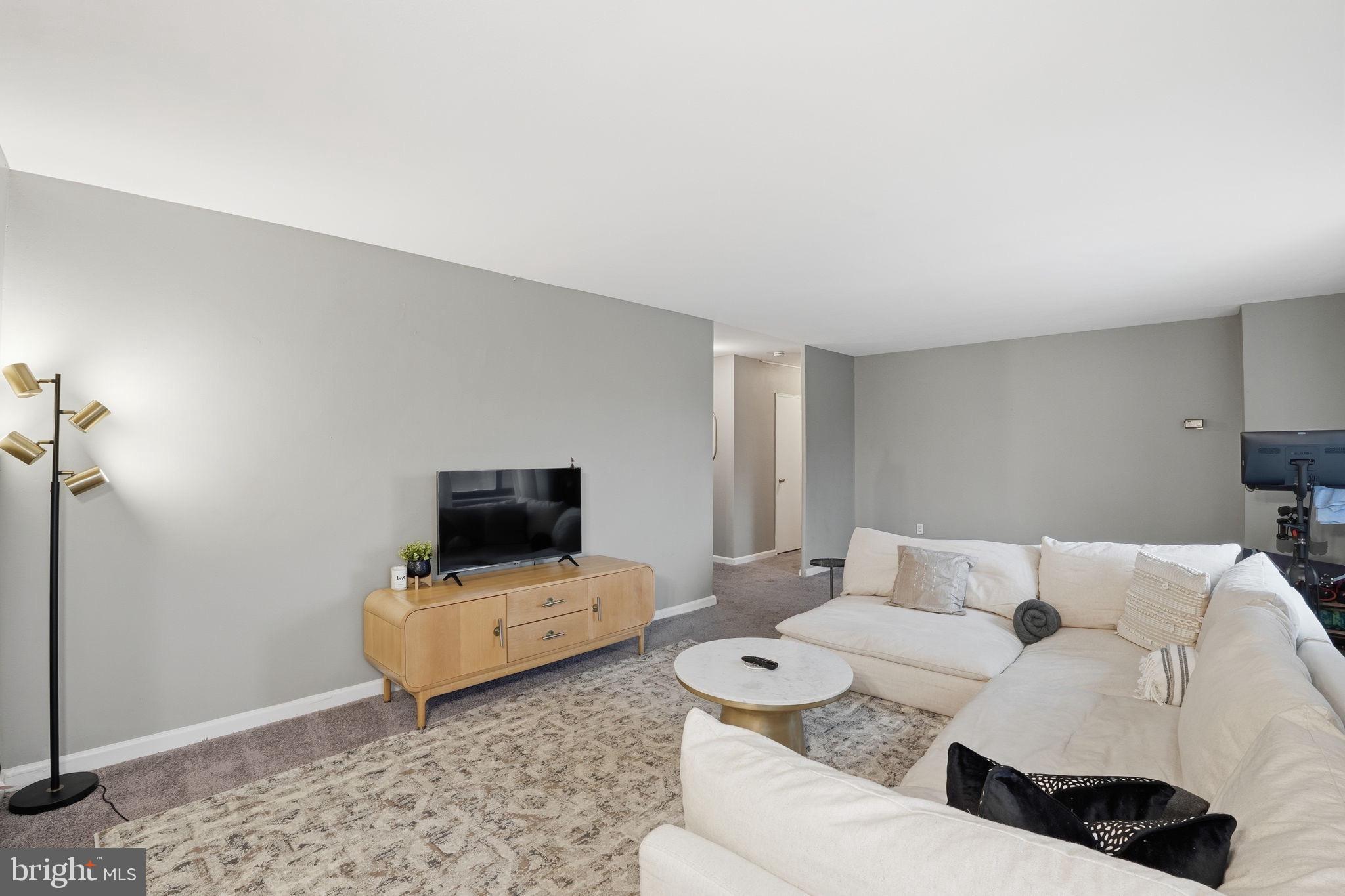 1300 South Arlington Ridge Road, Unit 204 Arlington, VA 22202 - Photo 7 of 35 a living room with furniture and a flat screen tv