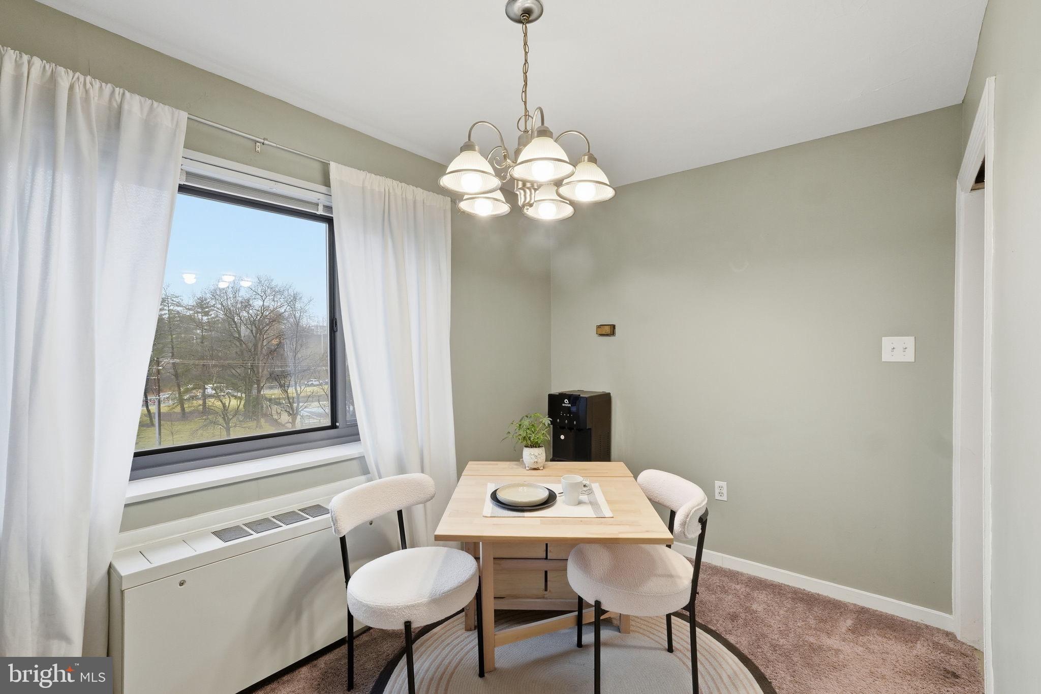 1300 South Arlington Ridge Road, Unit 204 Arlington, VA 22202 - Photo 10 of 35 a view of a dining room with furniture window and outside view