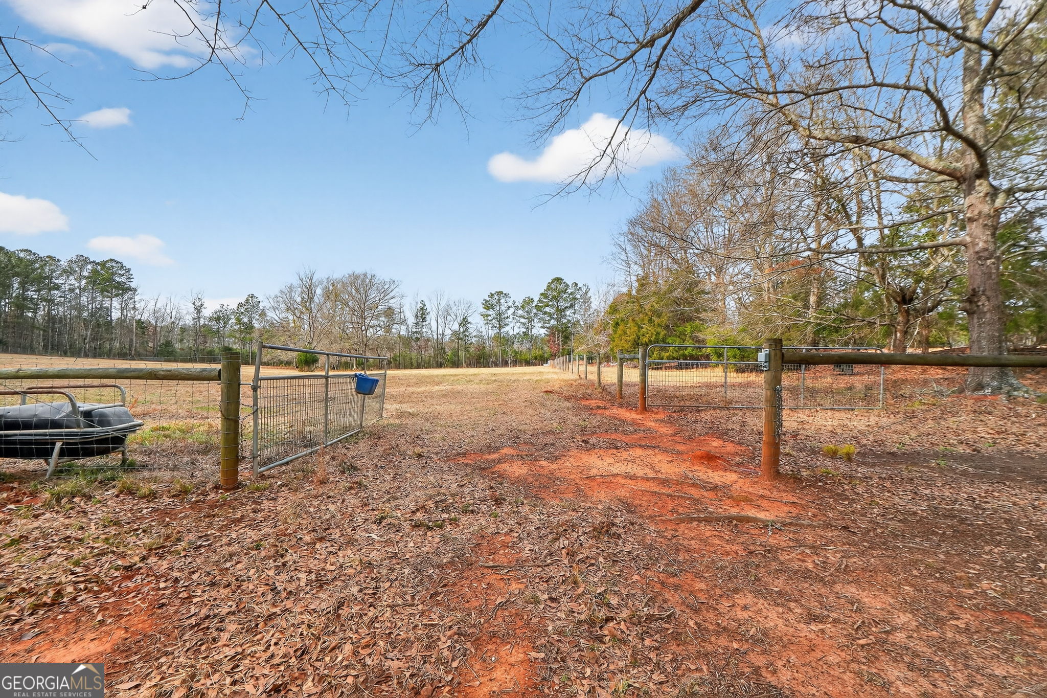 57.4-acres County Line Church Road Warm Springs, GA 31830 - Photo 16 of 35 a view of a yard with wooden fence