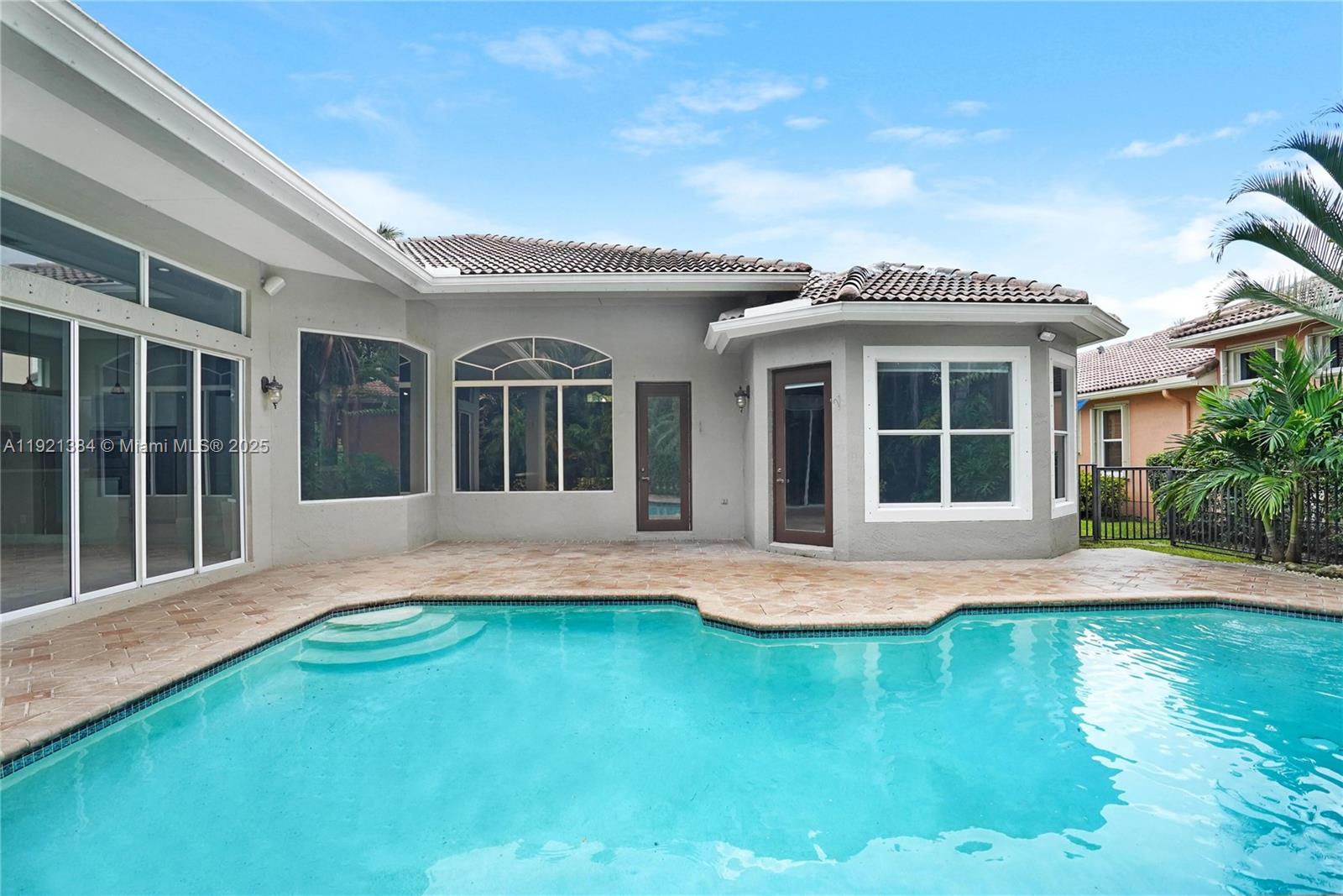 6713 Northwest 127th Terrace, Unit 1 Parkland, FL 33076 - Photo 15 of 15 a view of an house with swimming pool and porch