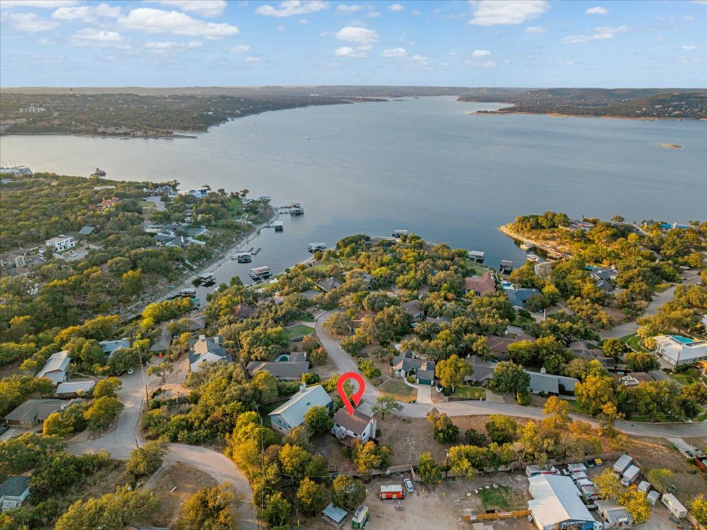 13126 Travis View Loop Austin, TX 78732 - Photo 20 of 27 Aerial view of residential area. Private boat dock, launch and park.