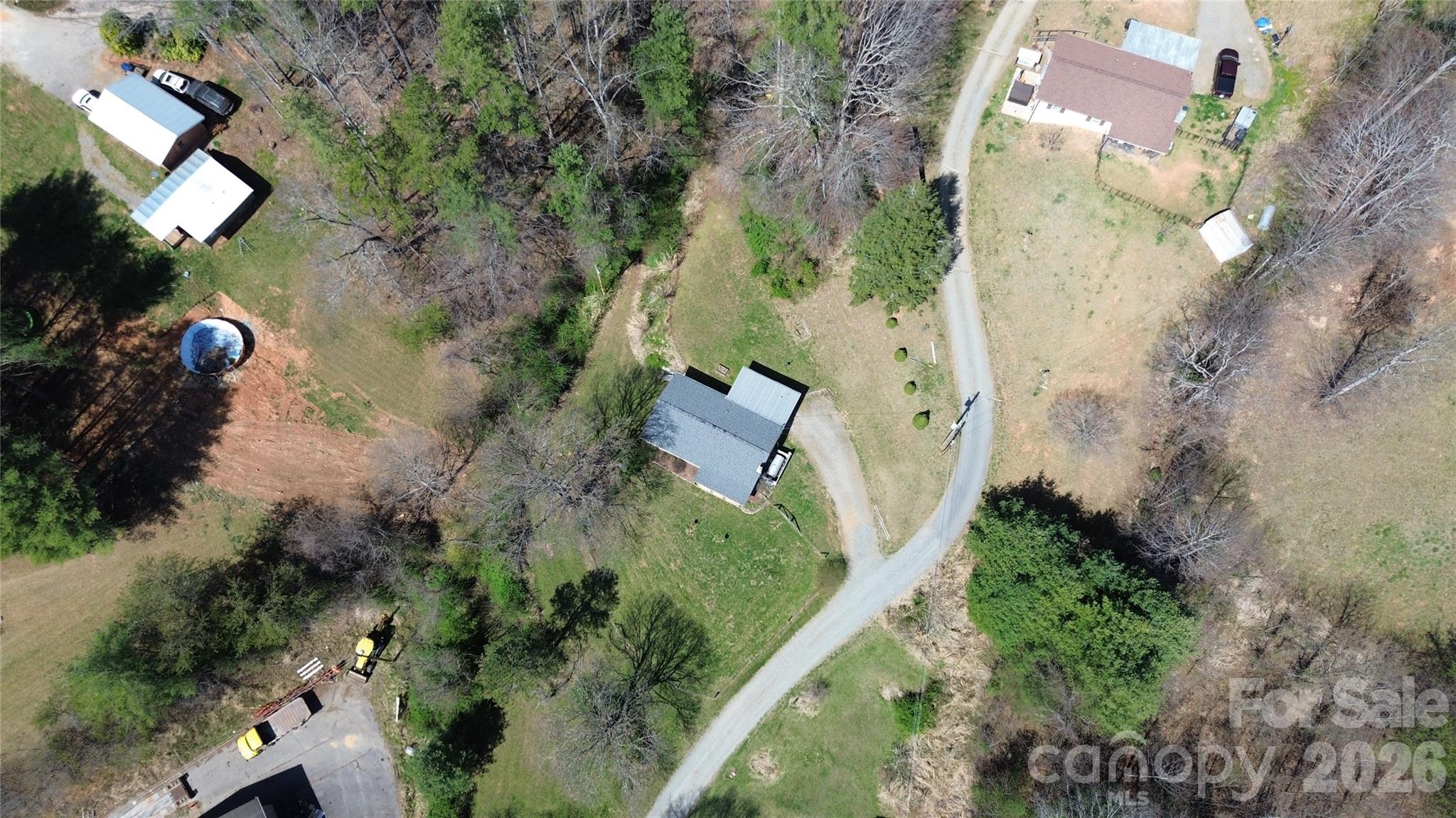 105 Baird Road Mars Hill, NC 28754 - Photo 46 of 48 an aerial view of a house with a yard