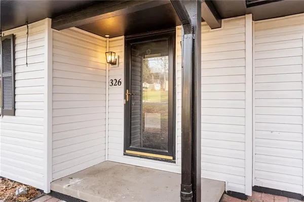 a view of a door