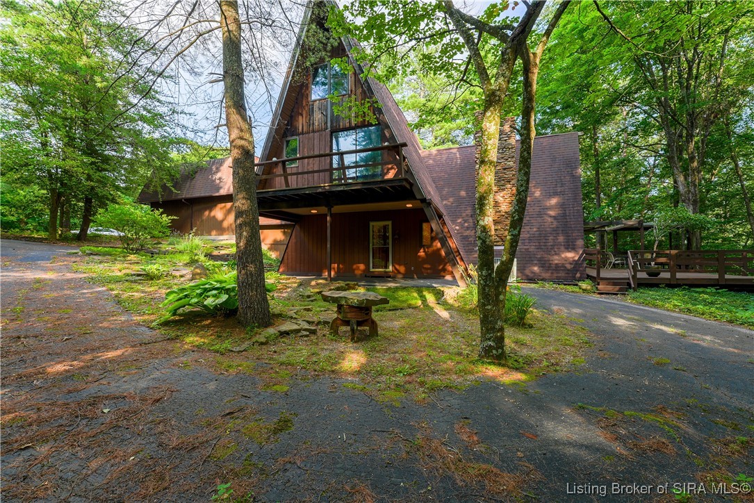 531 Spickert Knob Road New Albany, IN 47150 - Photo 1 of 39 A-frame on 8.88 acres