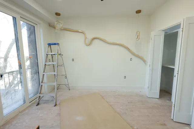 a view of an empty room