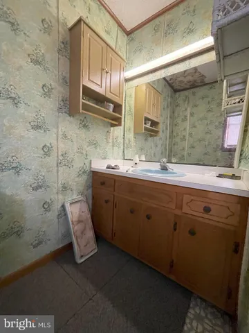 a bathroom with a sink
