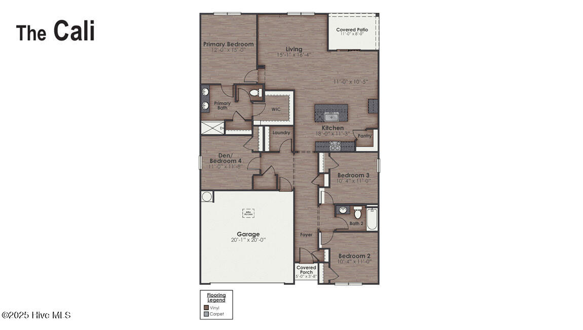 1758 Travor Street, Unit LOT 3 Navassa, NC 28451 - Photo 41 of 41 Cali Floorplan