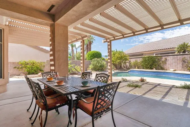 a view of an outdoor seating