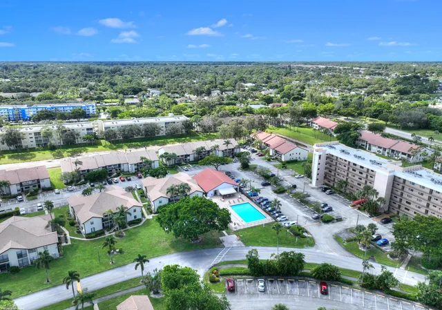 an aerial view of multiple house