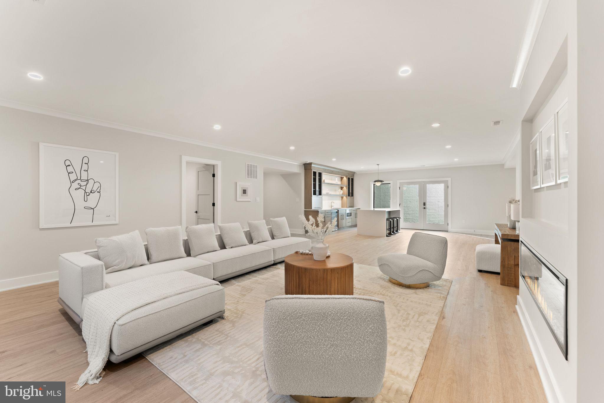 917 Timber Lane Southwest Vienna, VA 22180 - Photo 37 of 41 a living room with furniture and a painting on the wall