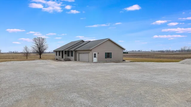 a view of a house with a patio