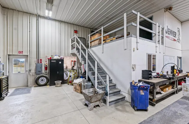 a view of a room with furniture