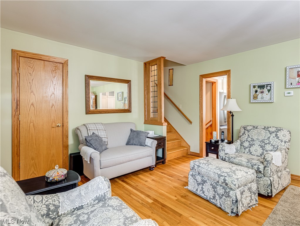 5200 Skinner Road Mantua, OH 44255 - Photo 6 of 23 Living room featuring light hardwood flooring