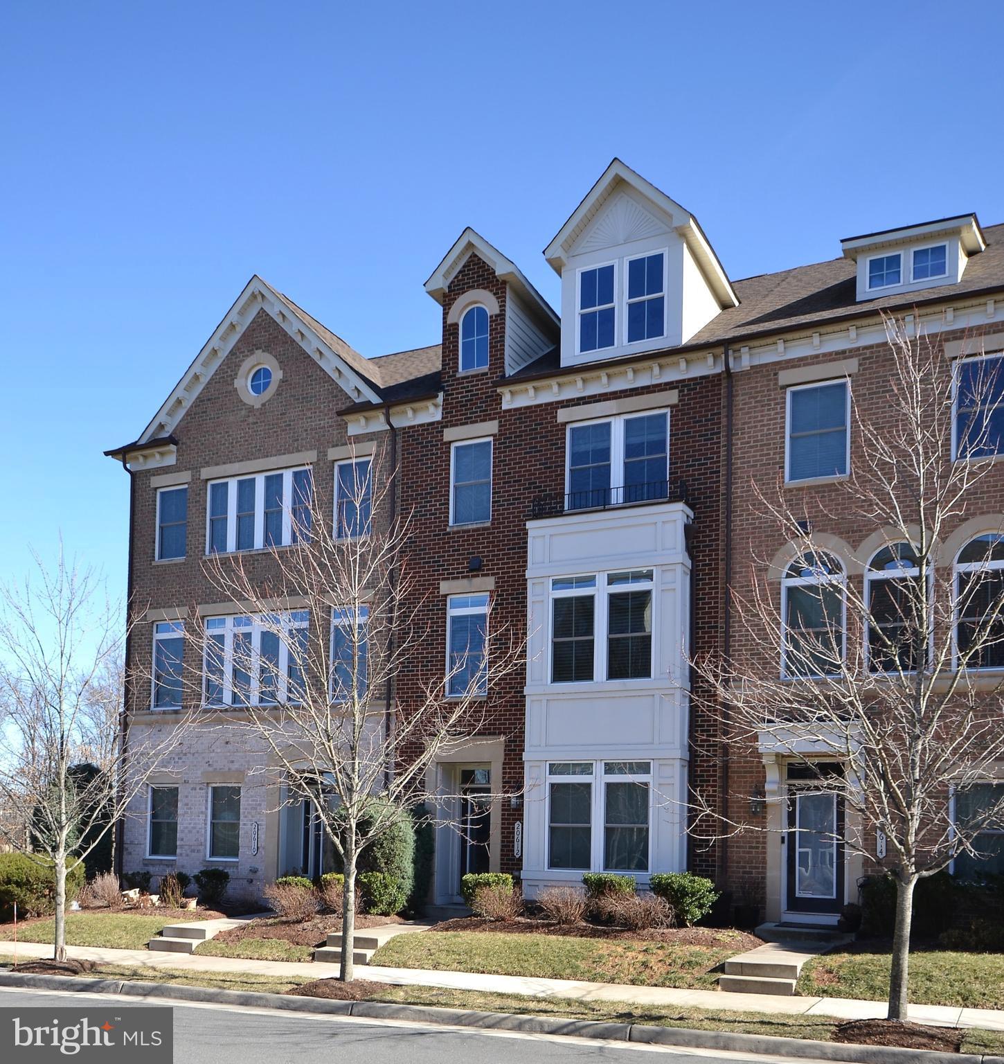 a front view of a building