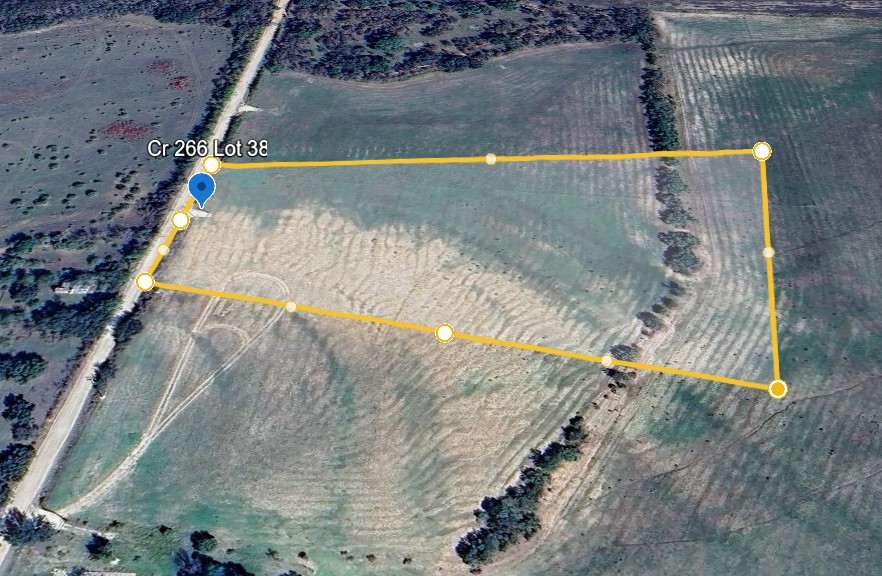 266 County Road 266 Gustine, TX 76455 - Photo 4 of 10 Visualize property lines and surrounding terrain with this comprehensive aerial lot view.