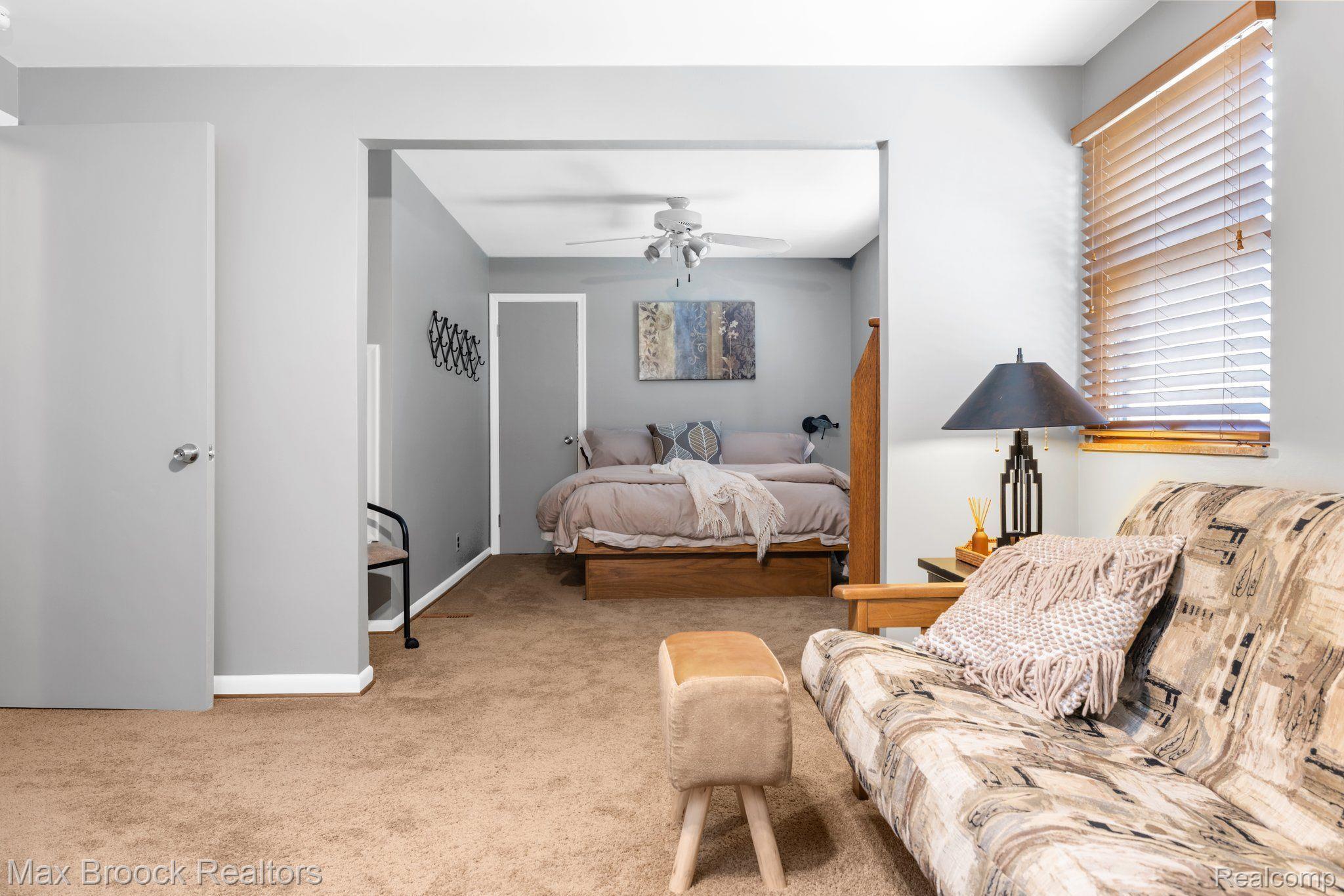 111 Maplefield Road Pleasant Ridge, MI 48069 - Photo 23 of 48 Upper Level Bedroom view to Second Bedroom