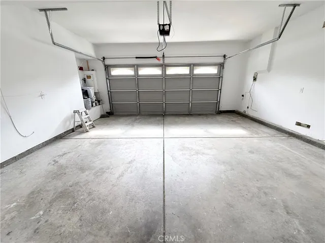 a view of a garage