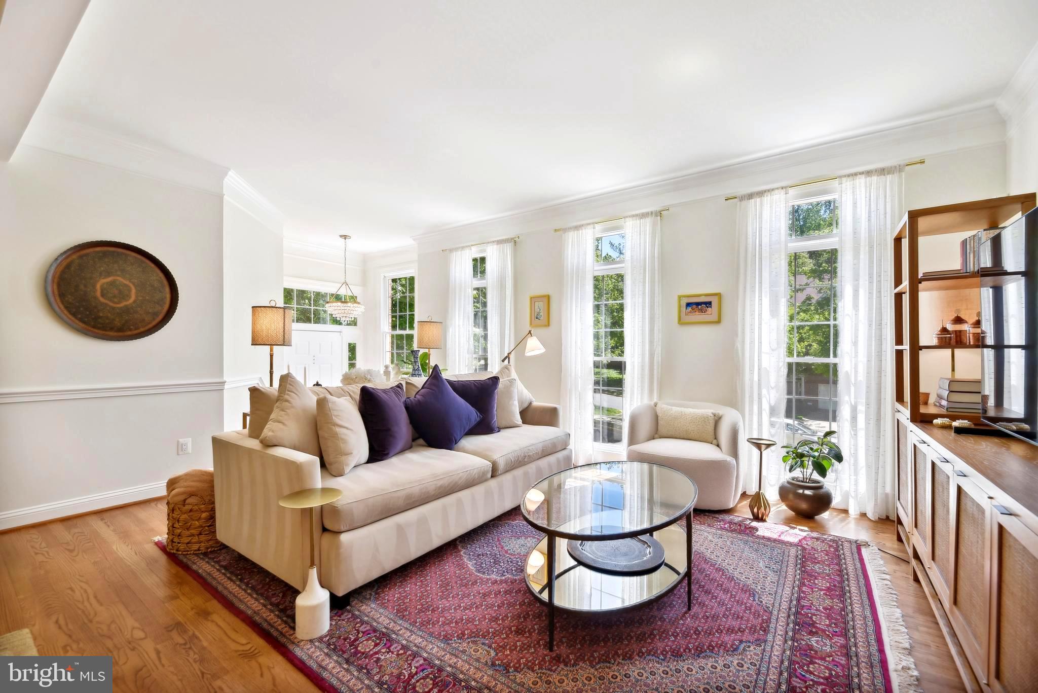 1331 Sundial Drive Reston, VA 20194 - Photo 2 of 38 Elegant Living Room with 9' ceilings and transoms!