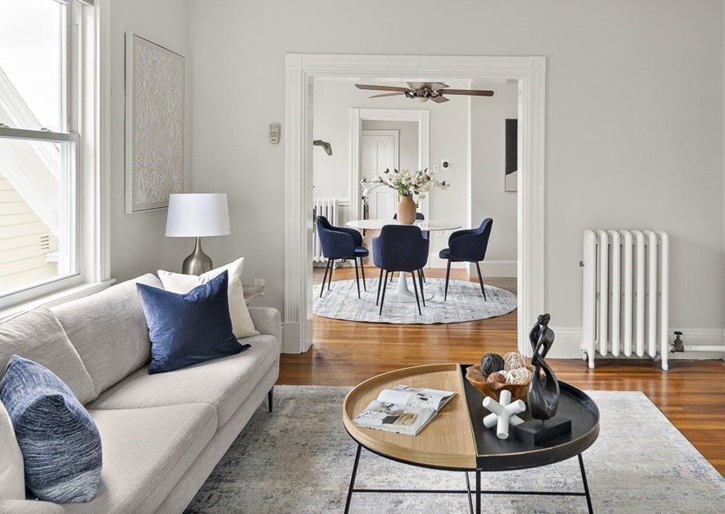 50 Beacon Street, Unit 3 Somerville, MA 02143 - Photo 4 of 15 a living room with furniture and a potted plant