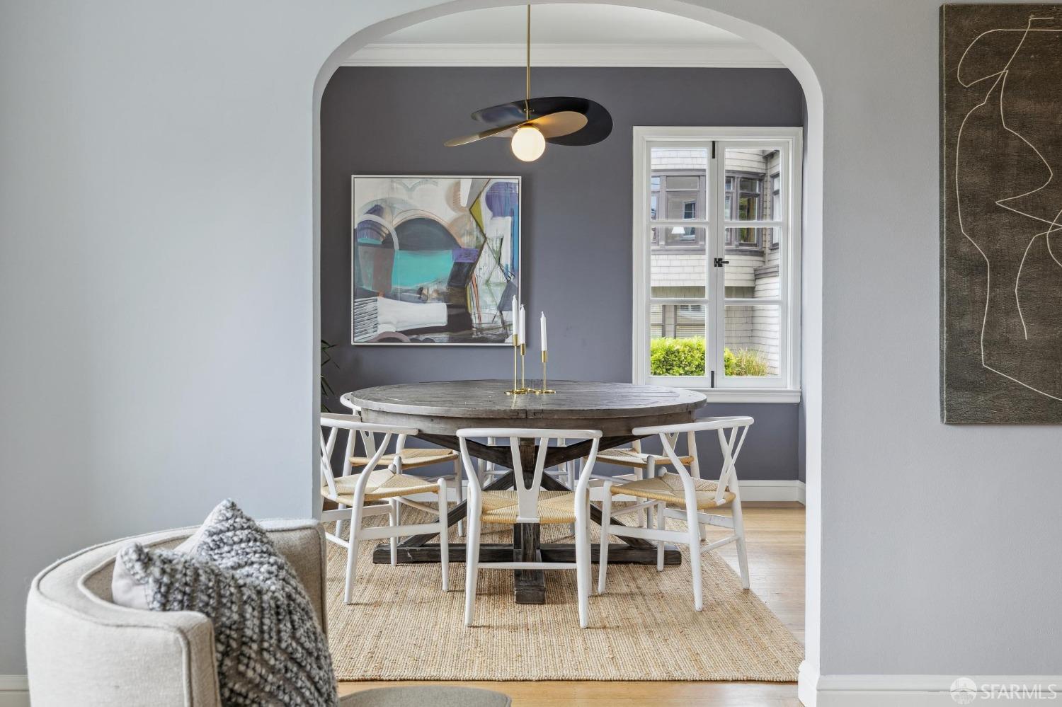 54 Upper Terrace San Francisco, CA 94117 - Photo 12 of 61 a dining room with furniture and window