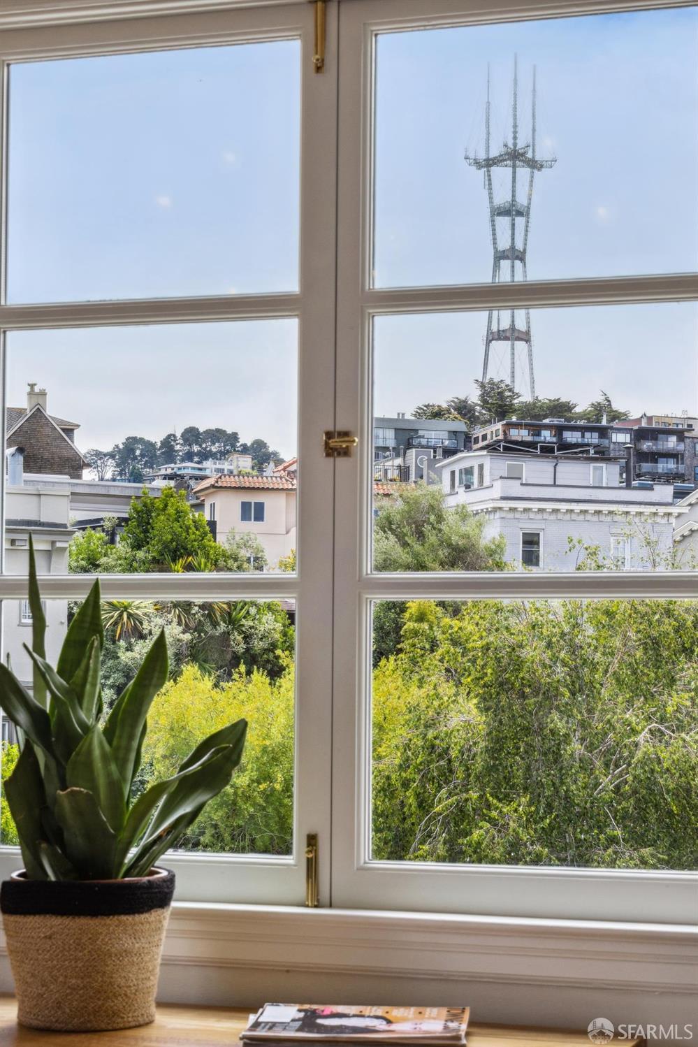 54 Upper Terrace San Francisco, CA 94117 - Photo 26 of 61 a view of a floor to ceiling window and a yard
